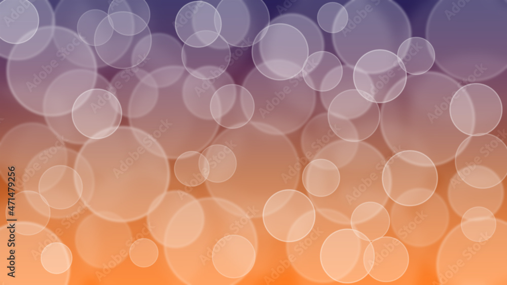 Poster abstract vivid bokeh circles in soft color style background,free space for text input,concept valent