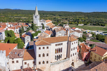 Obraz premium An aerial view of Bale - Valle, Istria, Croatia