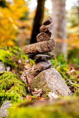 Steinturm im Wald