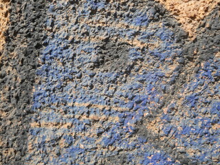 stone wall background blue texture