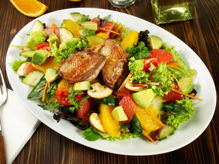 Mixed Salad with grilled Quail Breast