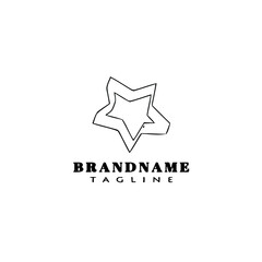 cookie cutter logo cartoon icon design template black isolated illustration