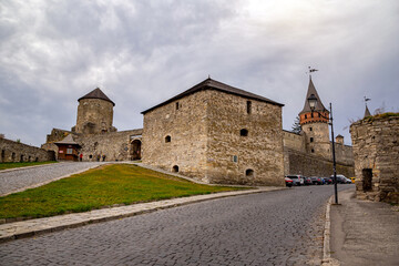 Fototapeta na wymiar Kamieniec Podolski fortress - one of the most famous and beautiful castles in Ukraine