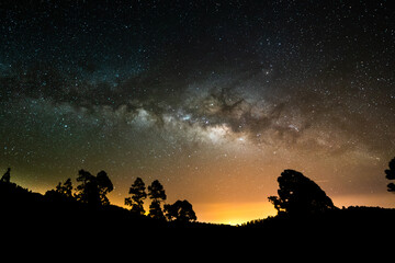 Fototapeta na wymiar Milkyway over Tenerife