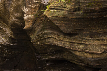Natural rock texture in the Opak river, Yogyakarta Indonesia