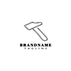 cute hammer logo icon design vector simple