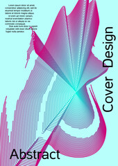 Modern design template. Creative background from abstract lines to create a fashionable abstract cover