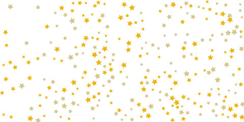 Star confetti. Golden casual confetti background. Bright design pattern. Vector template with gold stars. Suitable for your design, cards, invitations, gift, vip