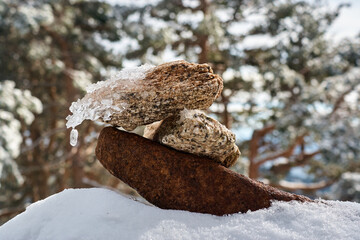 Piedras en la naturaleza