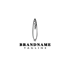 corn logo cartoon icon design template black isolated simple illustration