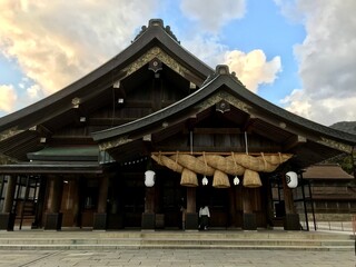 夕暮れ時の出雲大社