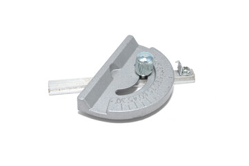 Measuring instrument on white background close-up. Technique, technology, measurement, accuracy, equipment