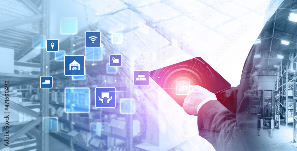 Aufkleber smart warehouse management system with innovative internet of things technology to identify package 