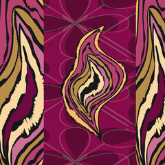 Avant-garde art. Peach seed. Geometric abstract background. Contemporary trendy vector illustration. Pattern, Wallpaper