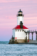 Great Lakes Lighthouse At Dawn