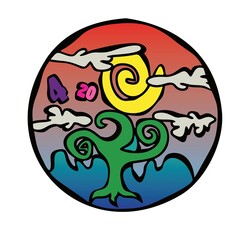 magic world illustration logo