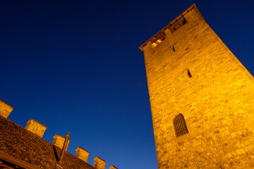 Tower of the Zumelle Castle, Mel, Province of Belluno, Italy