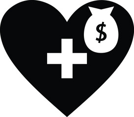 Obraz premium deposit insurance icon, Medical Tax Savings w Health savings account