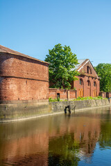 Obraz premium Ruins of the Kronstadt Admiralty on Kotlin Island near Saint Petersburg, Russia