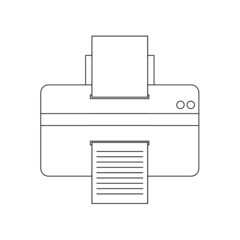 Printer icon. Printer vector or clipart.