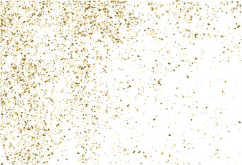 Fototapeta na wymiar Glitter gold background sparkle dust vector confetti explosion. Golden glitter dust pattern
