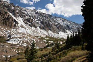 Afternoon in a mountain valley in Silver Plume, Colorado	