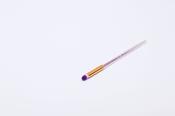 cosmetic makeup brush isolated on a white background.