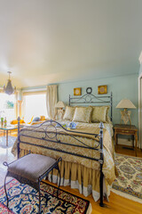 Beautiful and modern home and hotel bedroom interior design.