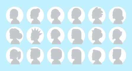 Guest avatars vector pack