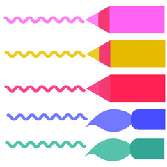 School backgrounds, stationery. Set of flat, vector illustrations. Back to School. Elements and objects on school themes, simple background for poster.