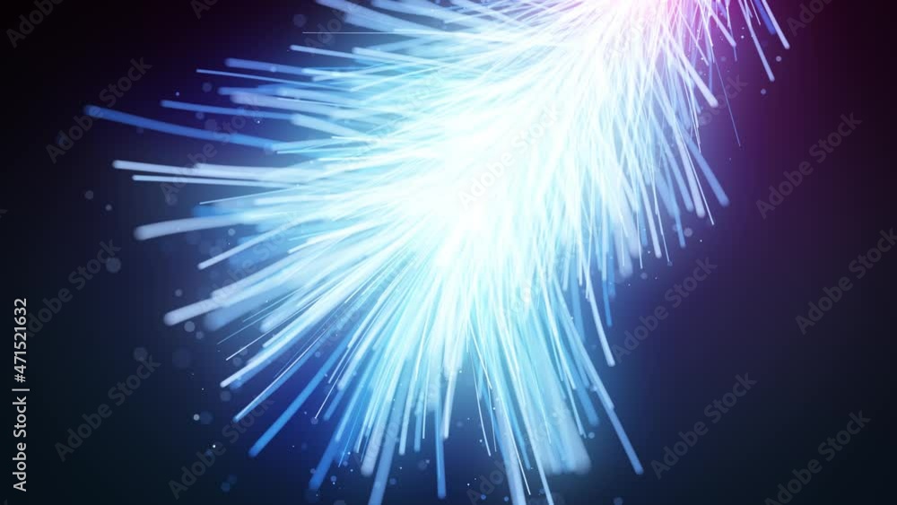 Poster abstract organic fluid particles fx graphic intro background/ 4k animation of an abstract fluid part