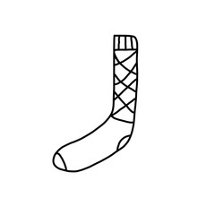 Socks outline icon