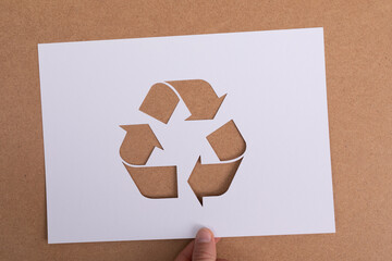Ecological design Recycle Reuse Reduce concept PAPER