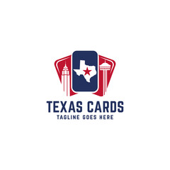 Obraz na płótnie Canvas texas cards logo template | texas vector arts
