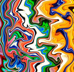 Obraz premium Illustration with colorful abstract background.