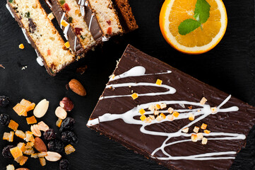 keks, ciastka, czekolada, jedzenie, deser, słodki, przepyszny, przekąska, pieczone, smaczny, ciasta, cukier, domowe, piekarnia, lukier, słodki, delikatesowy, owoce, kandyzowane, piernik, pomarańcza, m © yanek