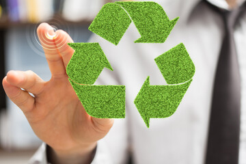 green nature environment recycling abstract illustration