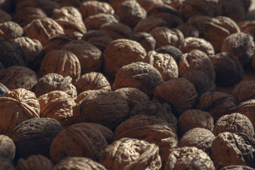 Walnuts with natural light