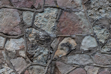 dolomite stone  wall background for texture with space