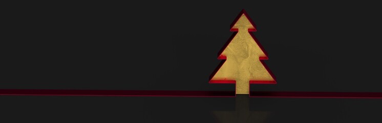 merry christmas card modern 3d minimal