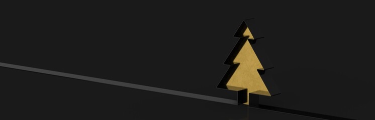 winter merry christmas card modern 3d minimal