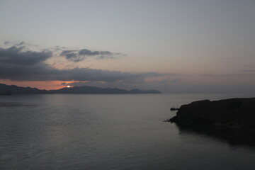 Calming sunset scenery from Gili Laba Island
