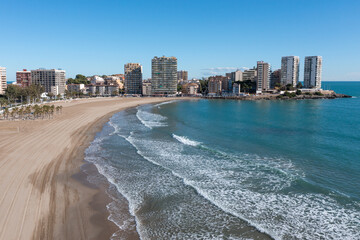 City skyline of Oropesa del Mar, Spain