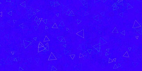 Dark Pink, Green vector background with triangles.