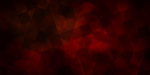Fototapeta premium Dark Green, Yellow vector background with triangles, rectangles.