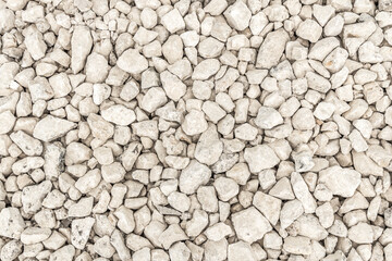Close up of gray gravel as background