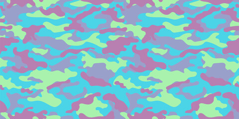 vector camouflage pattern for clothing design. Trendy camouflage military pattern