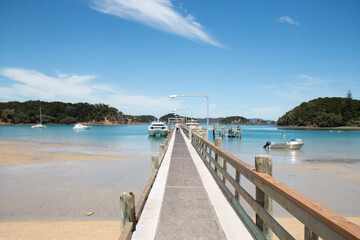 Wharf at Otehei Bay on Urupukapuka Island in the Bay of Islands