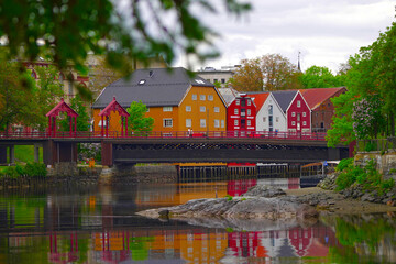 house on the lake in Bergen in Norway