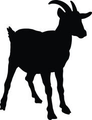 Goat Silhouettes SVG Goat Silhouettes Clipart
